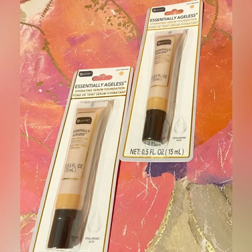 🎀B pure Essentially Ageless hydrating serum foundation (set of 2💥